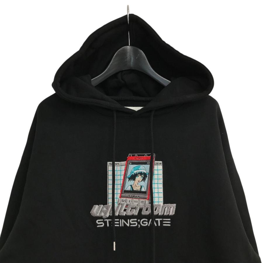 VAULTROOM STEINS;GATE コラボ パーカー ブラック XL 値下げ】VAULTROOM×Steins;Gate プルオーバーパーカー ブラック サイズ