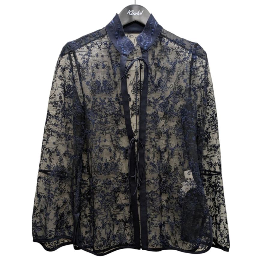 【大特価】Mame Kurogouchi フラワーレーススタンドカラーシャツ 大特価】Mame Kurogouchi フラワーレーススタンドカラーシャツ