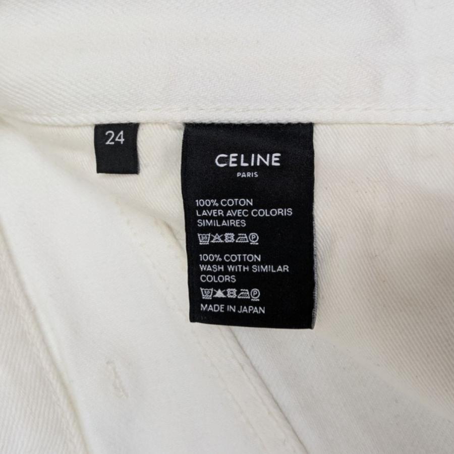 CELINE セリーヌ デニムワイドパンツ ホワイトデニム CELINE（セリーヌ） 【値下げ】CELINE デニムパンツ ホワイト サイズ