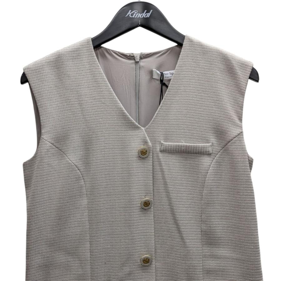 Her lip to 【値下げ】Her lip to Tweed Pleated Mini Dress ツイード