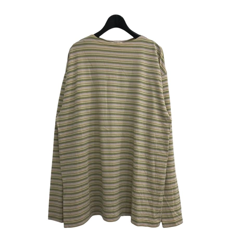 AURALEE オーラリー 24SS 「HARD TWIST COTTON BORDER BOAT NECK