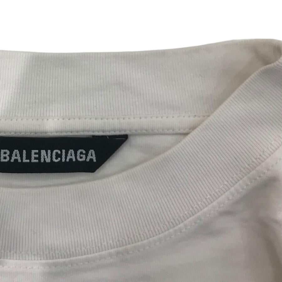 BALENCIAGA バレンシアガ プリント長袖Tシャツ 541878 ホワイト