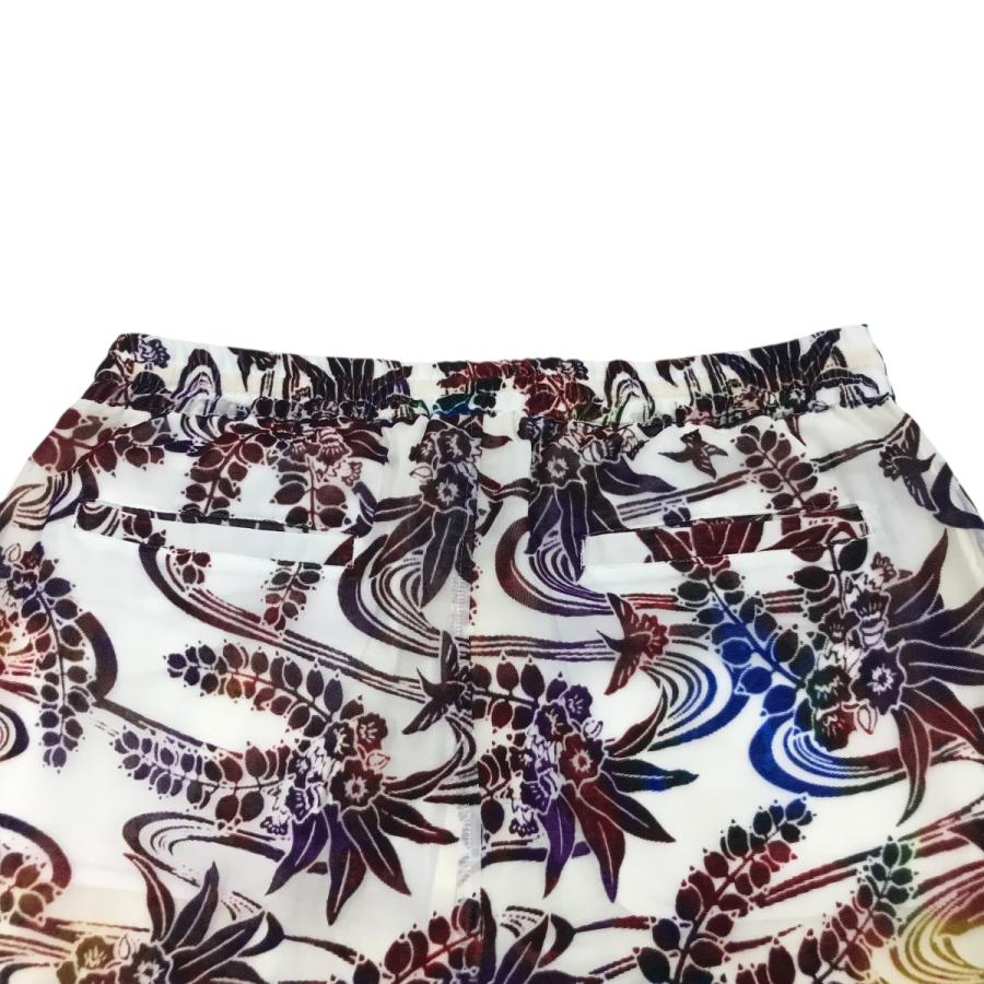 TUITACI / RYUKYU DYEING VELVET PANTS/ボトム/1/レーヨン/WHT/総柄/T24AW-PT02 値下げ】TUITACI 「RYUKYU DYEING VELVET PANTS」 イージーパンツ