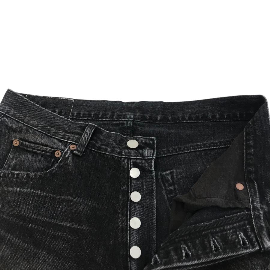 値下げ】ssstein 「FLARE DENIM JEANS」 フレアデニムパンツ ブラック