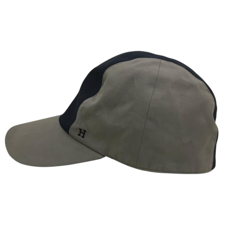 HERMES エルメス キャップ ベージュ、ネイビー サイズ：59