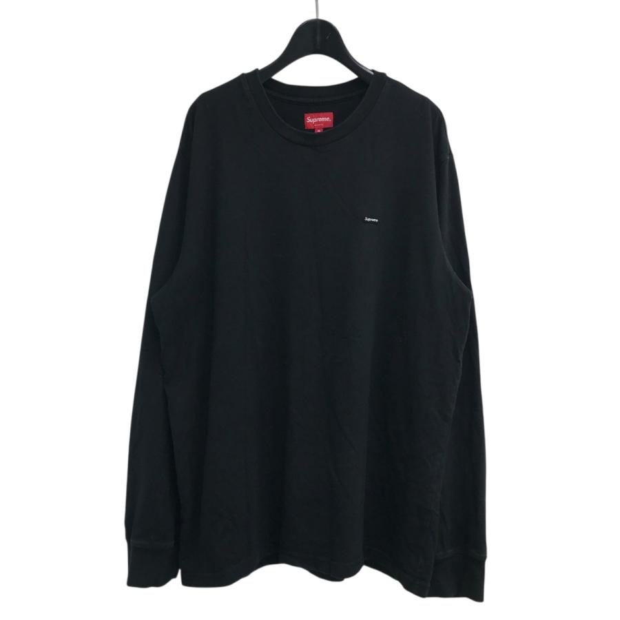 (美品) Supreme スモールボックスロゴ ブラック 長袖カットソーSサイズ Supreme シュプリーム 「Small Box L S Tee」 スモールボックス