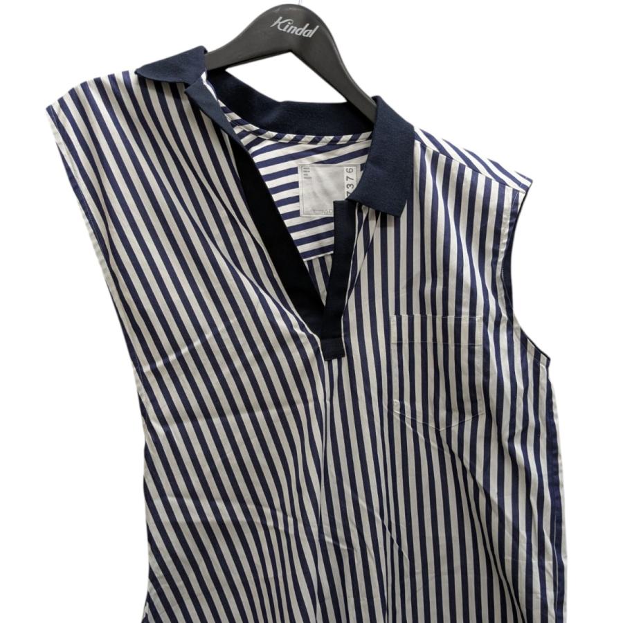 sacai（サカイ） sacai SAMPLE品 アシンメトリーワンピース ネイビー
