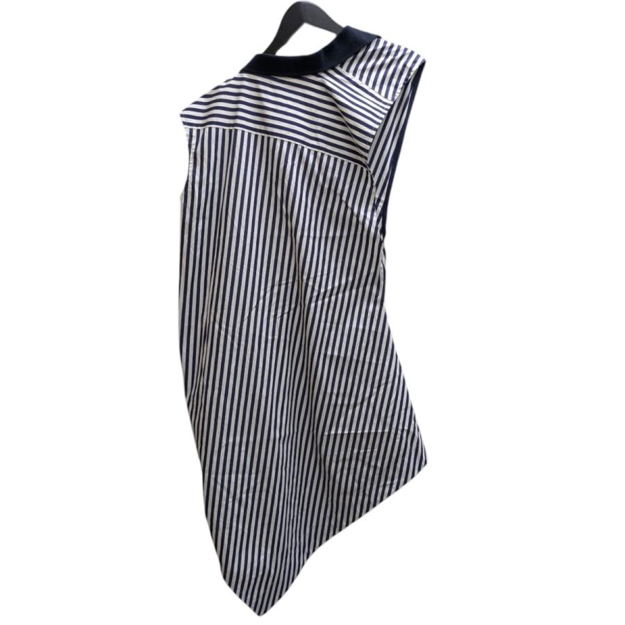 sacai（サカイ） sacai SAMPLE品 アシンメトリーワンピース ネイビー