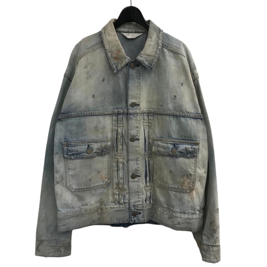 ANCELLM DAMEGE DENIM JACKET type-2 サイズ1 値下げ】ANCELLM 「DAMEGE DENIM JACKET type-2」 ダメージ加工デニム