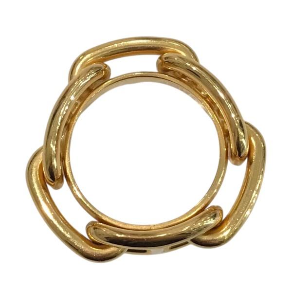 HERMES エルメス スカーフリング ゴールド サイズ：21号相当