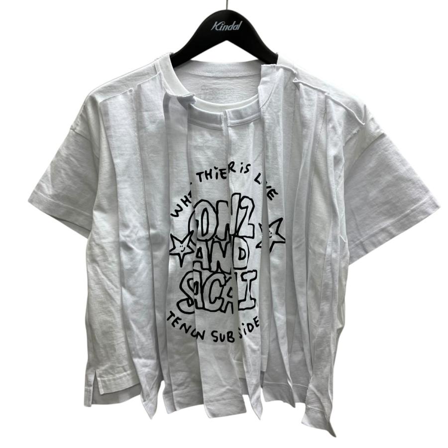 sacai（サカイ） sacai×MARK GONZALES Gonz Print T-Shirt カットオフ