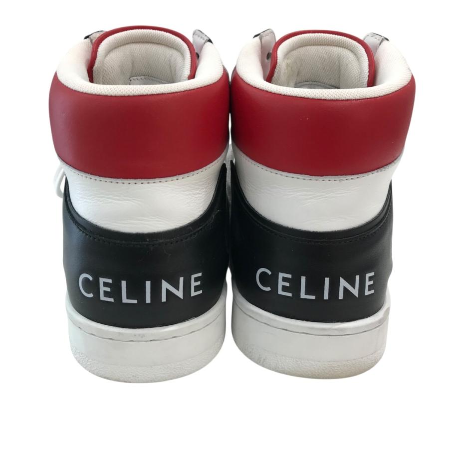 CELINE（セリーヌ） 「CT-01」 ハイカットスニーカー ブラック×レッド