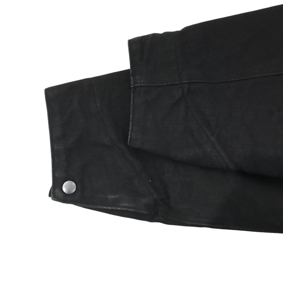 COMOLI コモリ デニム／レザー ワークジャケット A0301027 ブラック