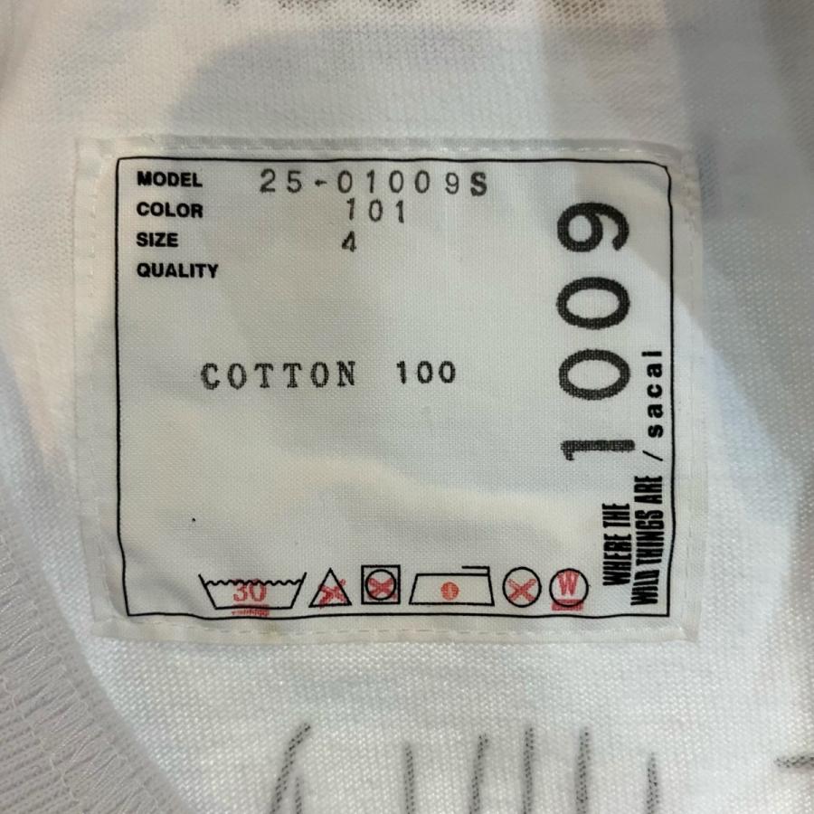 sacai（サカイ） 【値下げ】sacai プリントTシャツ 2501009S ホワイト