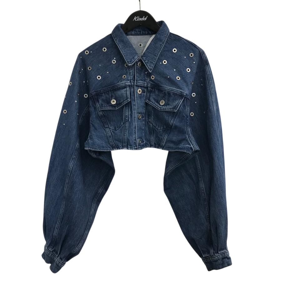 ジャケット・アウター FETICO ORGANIC COTTON DENIM SHORT JACKET 値下げ】FETICO 「ORGANIC COTTON DENIM SHORT JACKET WITH STUDS