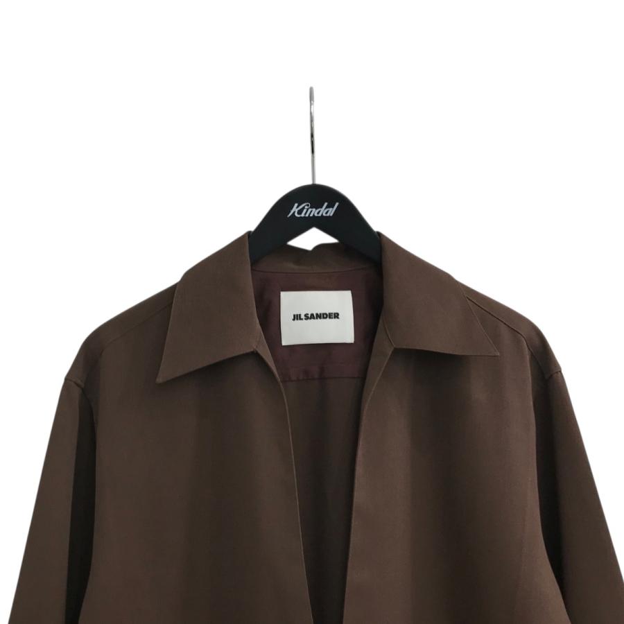 美品 JIL SANDER ジルサンダー スキッパー プルオーバー ウール 長袖シャツ ブラウス 34 キャメル レディース 古着 中古 USED JIL SANDER - 美品 JIL SANDER ジルサンダー スキッパー プルオーバー