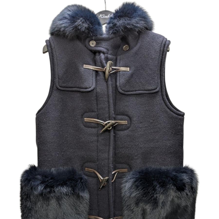 DRAWER（ドゥロワー） ファーポケットノースリーブダッフルコート