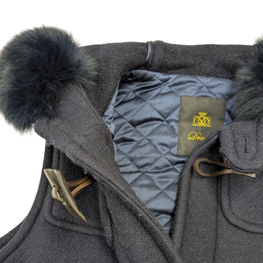 DRAWER（ドゥロワー） ファーポケットノースリーブダッフルコート