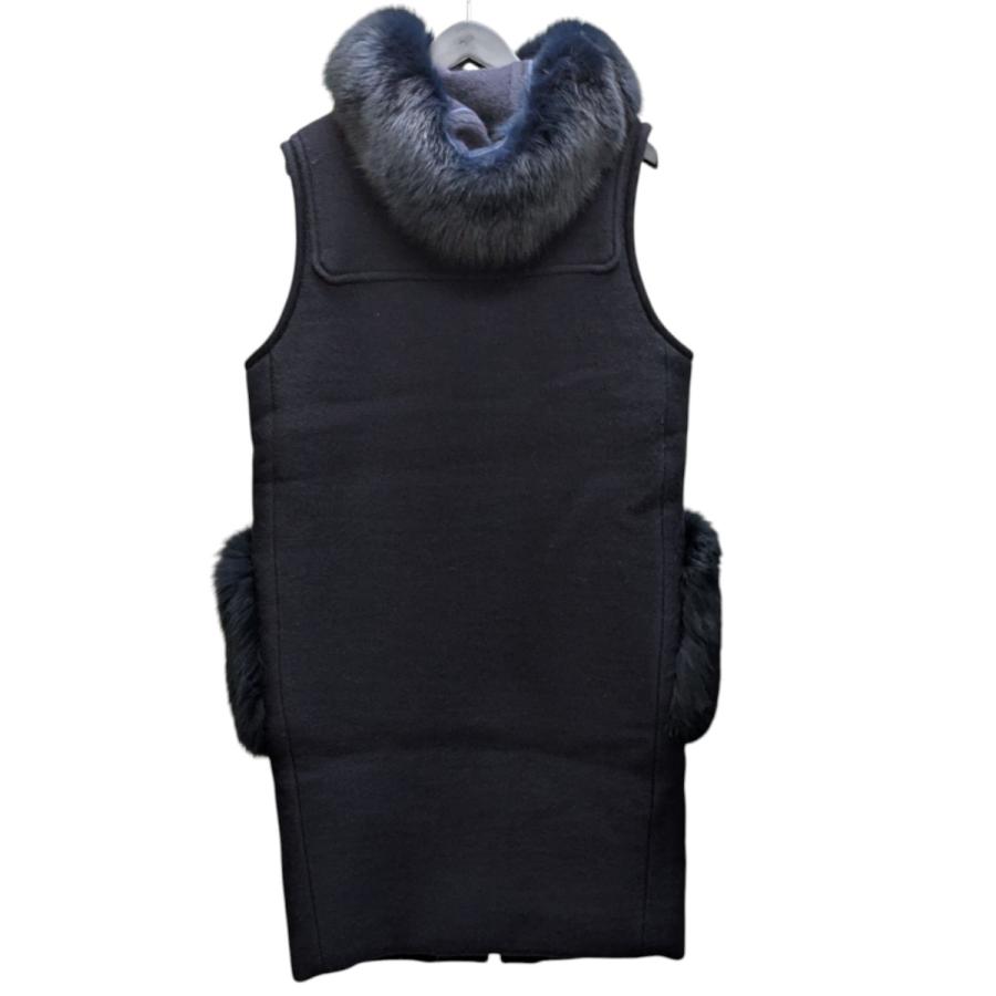 DRAWER（ドゥロワー） ファーポケットノースリーブダッフルコート