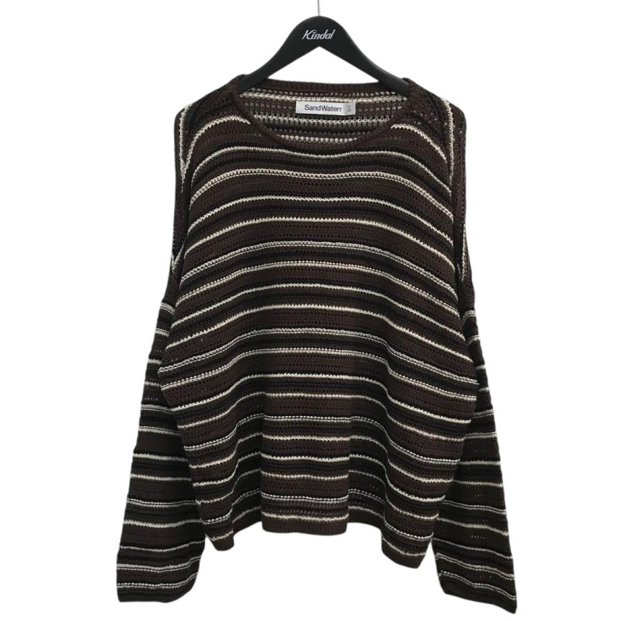 値下げ】SANDWATERR 「RESEARCHED BOAT NECK SWEATER COTTON LINEN MIX 