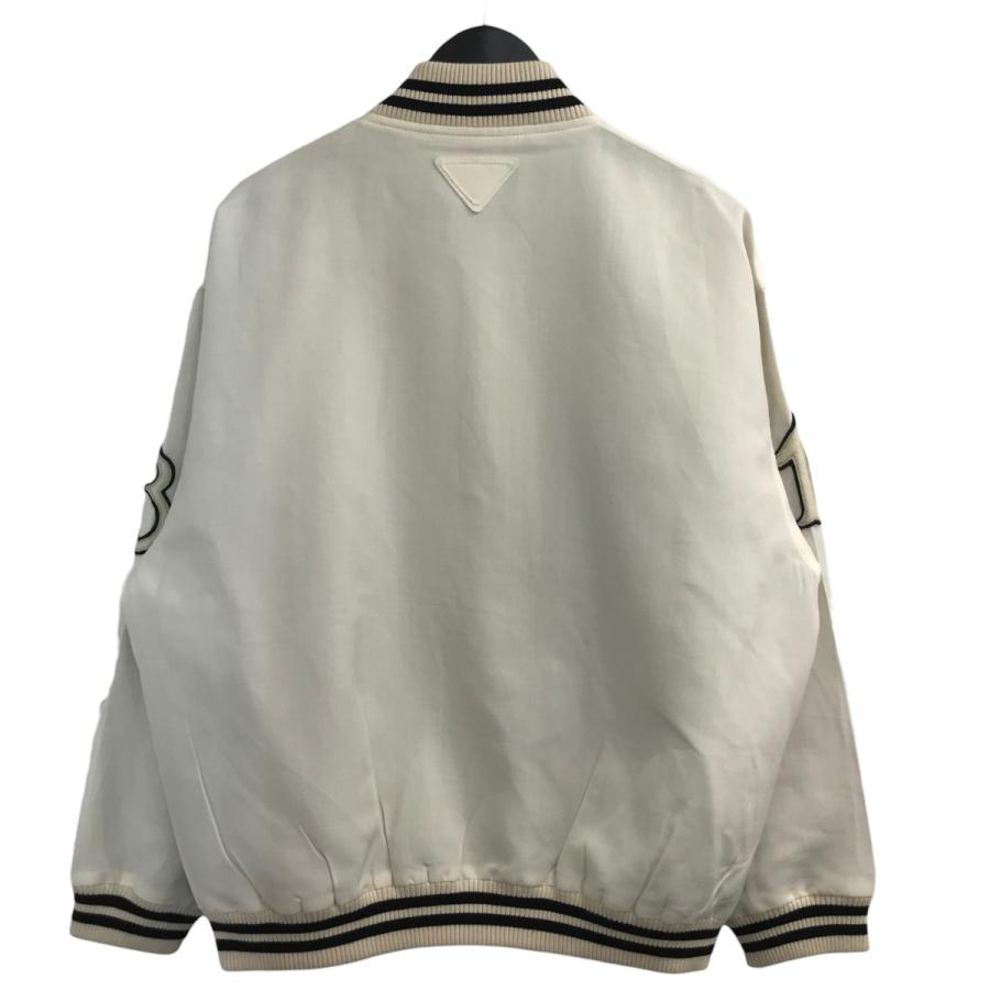 PRADA フード付きホワイトジャンパー最終値下げ Prada logo-intarsia Shearling Hoodie | White | FARFETCH