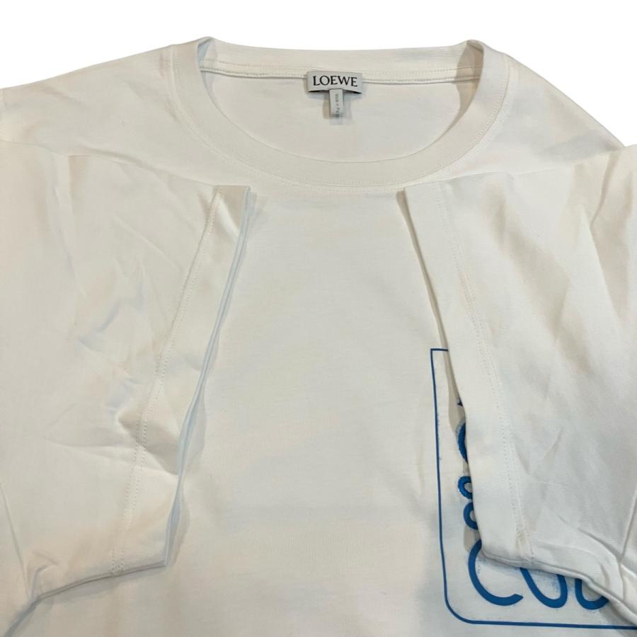 LOEWE（ロエベ） 【値下げ】LOEWE プリントTシャツ ホワイト×ブルー