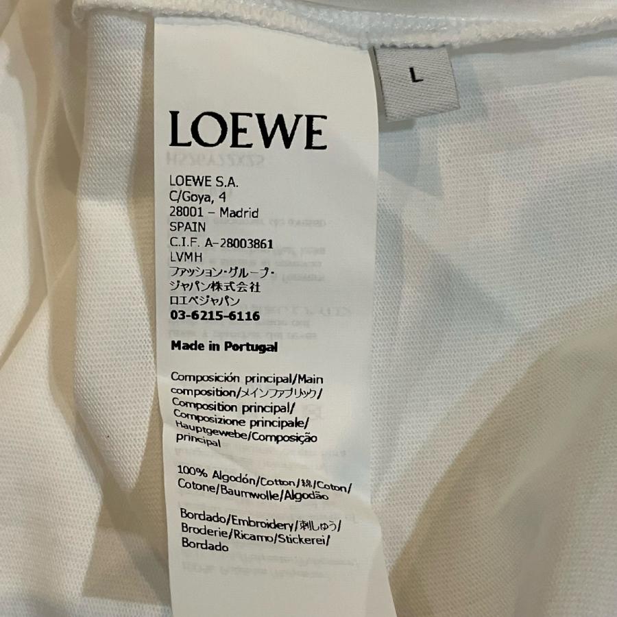 LOEWE（ロエベ） 【値下げ】LOEWE プリントTシャツ ホワイト×ブルー
