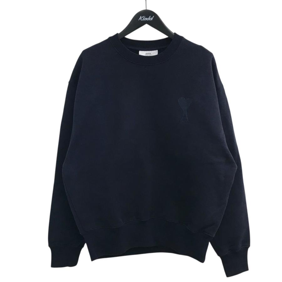 アミパリス AMI PARIS ハート刺繍スウェット A21HJ028．747 ネイビー