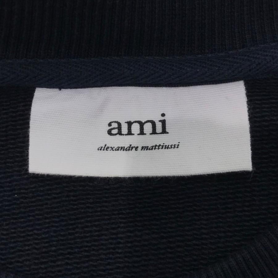 amiparis ハート刺繍スウェット アミパリス AMI PARIS ハート刺繍スウェット A21HJ028．747 ネイビー