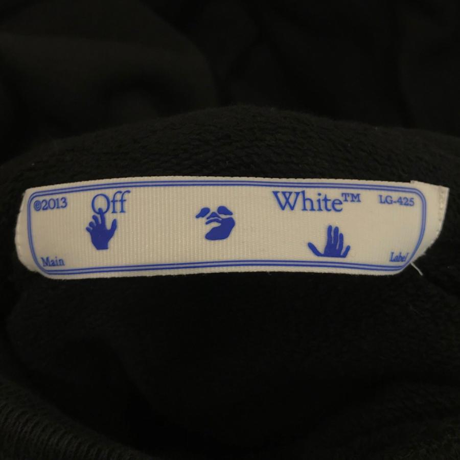【値下げ】OFFWHITE Tシャツレイヤードプルオーバーパーカー OMBB087F21FLE006 ブラック サイズ：XS (渋谷店)_4