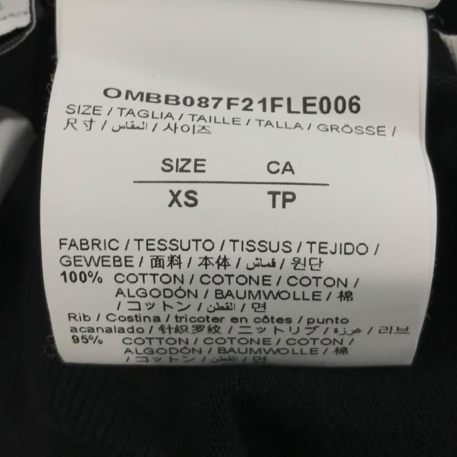 【値下げ】OFFWHITE Tシャツレイヤードプルオーバーパーカー OMBB087F21FLE006 ブラック サイズ：XS (渋谷店)_5