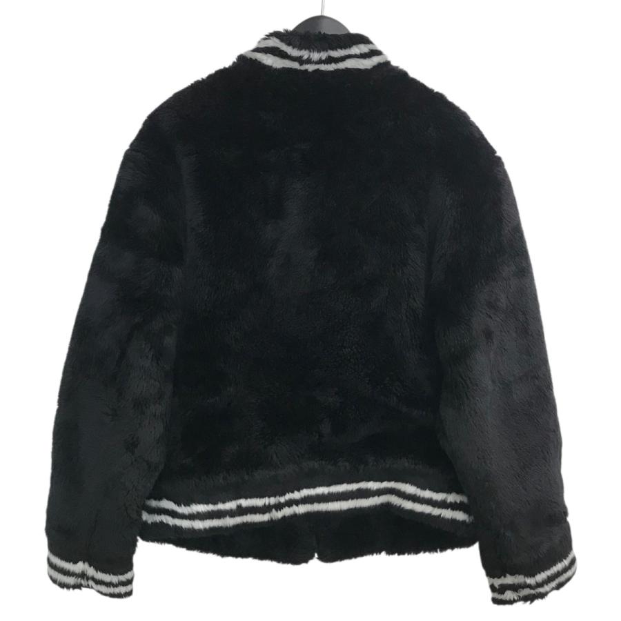 Supreme Faux Fur Varsitwy jacket sizeＬ supreme faux fur varsity jacket navy L