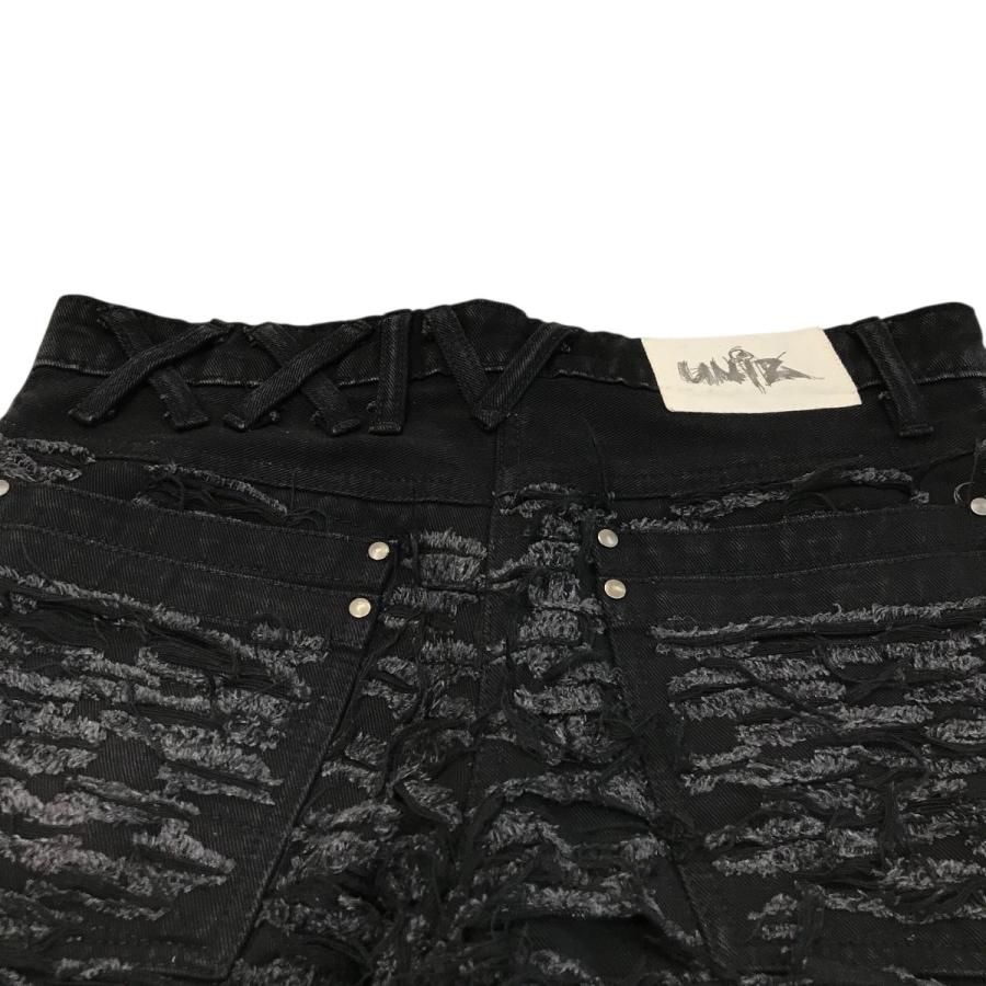 値下げ】UNIZ 「BLACK MONSTER PANTS」 ダメージ加工モンスター