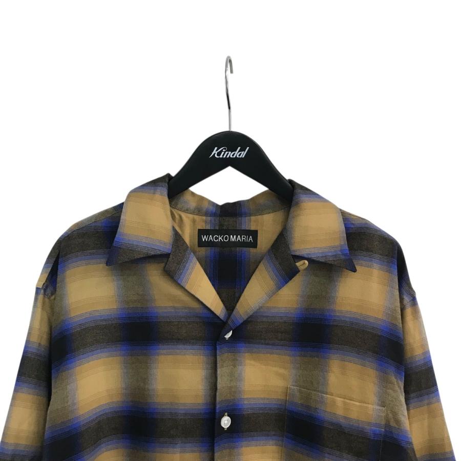 【美品】ワコマリア 25SS オンブレチェックレギュラーカラーシャツ ワコマリア オンブレチェックシャツ 特別