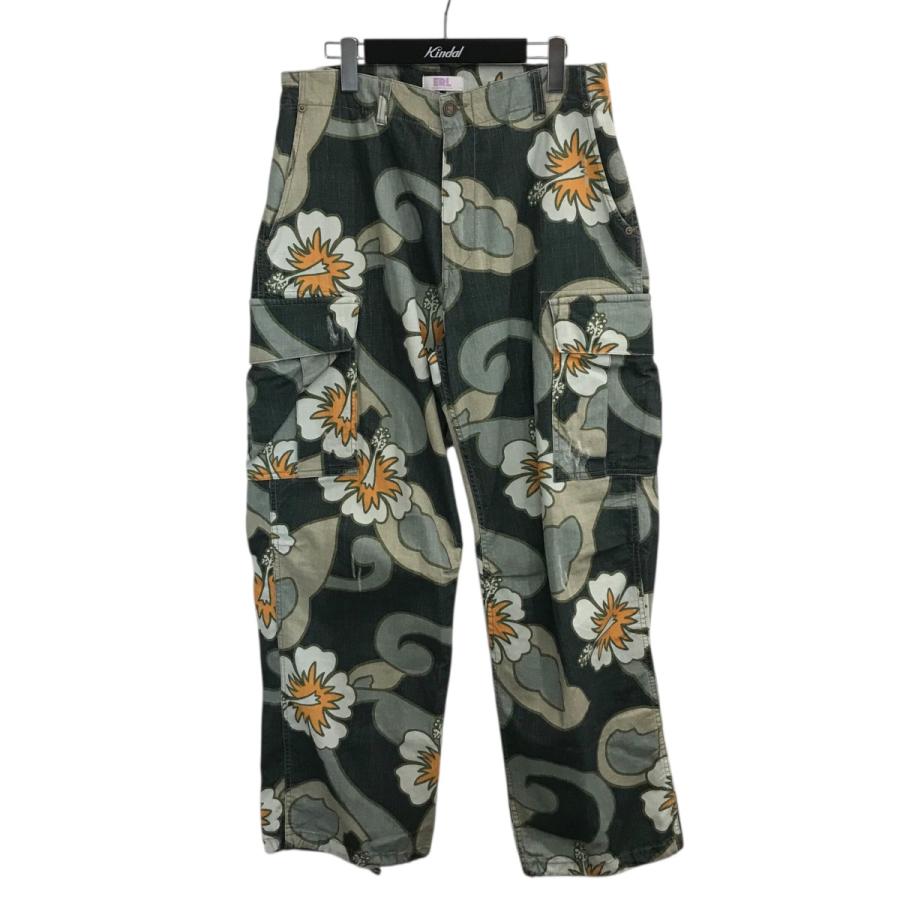 イーアールエル ERL 「Straight Floral Print Cargo Pants