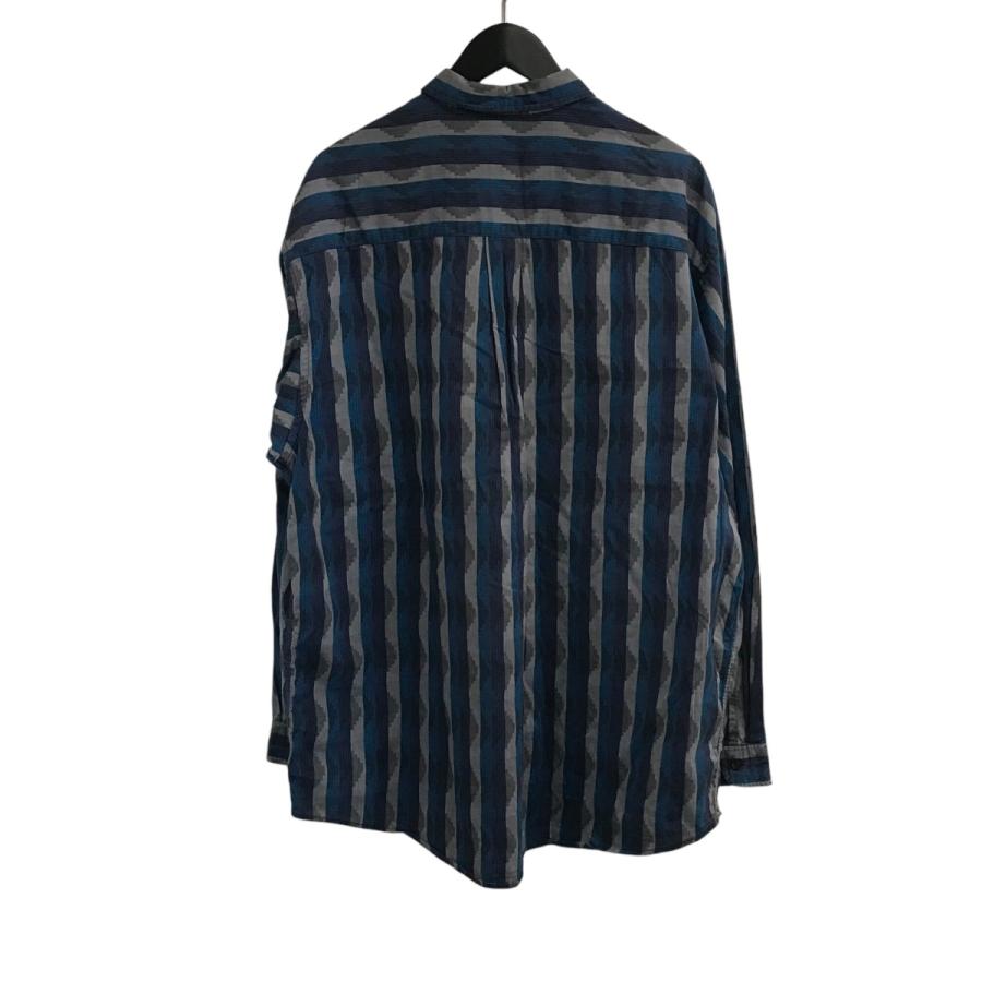patagonia（パタゴニア） ストライプシャツ ブルー サイズ：XL