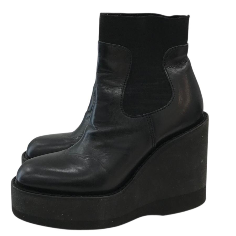 【値下げ】sacai ウェッジソールブーツ ブラック サイズ：38 (EC)_1