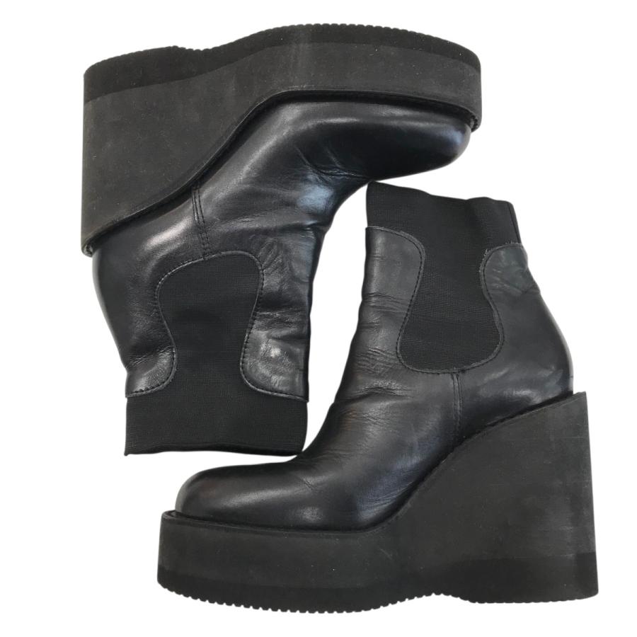 【値下げ】sacai ウェッジソールブーツ ブラック サイズ：38 (EC)_4