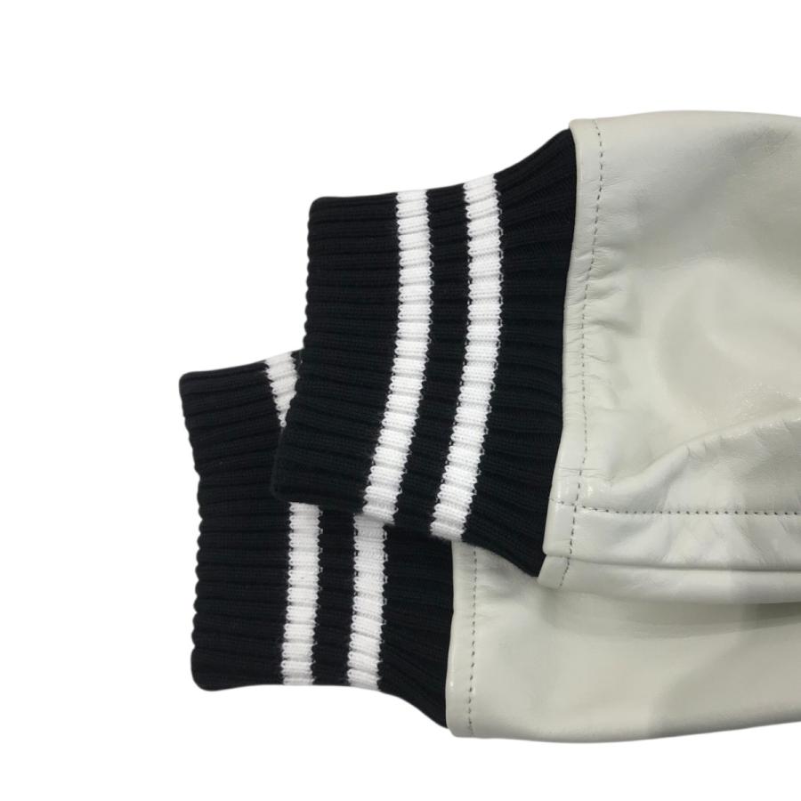 美品sacai  袖レザースタジャン sacai - SACAI 25AW スタジャン 袖レザー Varsity Jacket サカイの通販