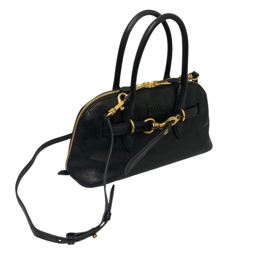 miu miu（ミュウミュウ） スモールアバンチュールナッパレザートップ