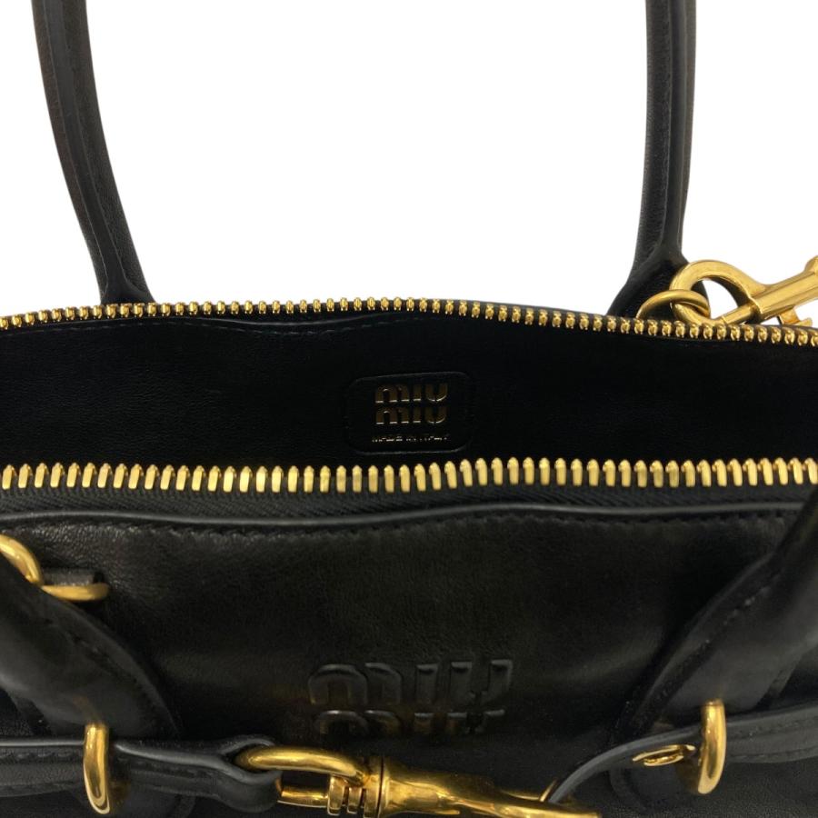 miu miu（ミュウミュウ） スモールアバンチュールナッパレザートップ