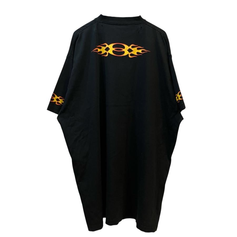 BALENCIAGA（バレンシアガ） フレイムロゴオーバーサイズTシャツ