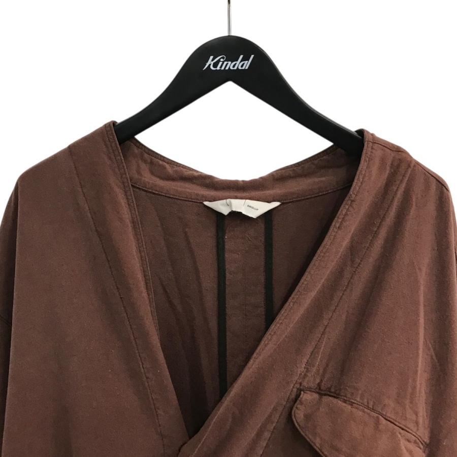 アンセルム ANCELLM 「SILK SUEDE COLLARLESS JACKET」 シルクスエード