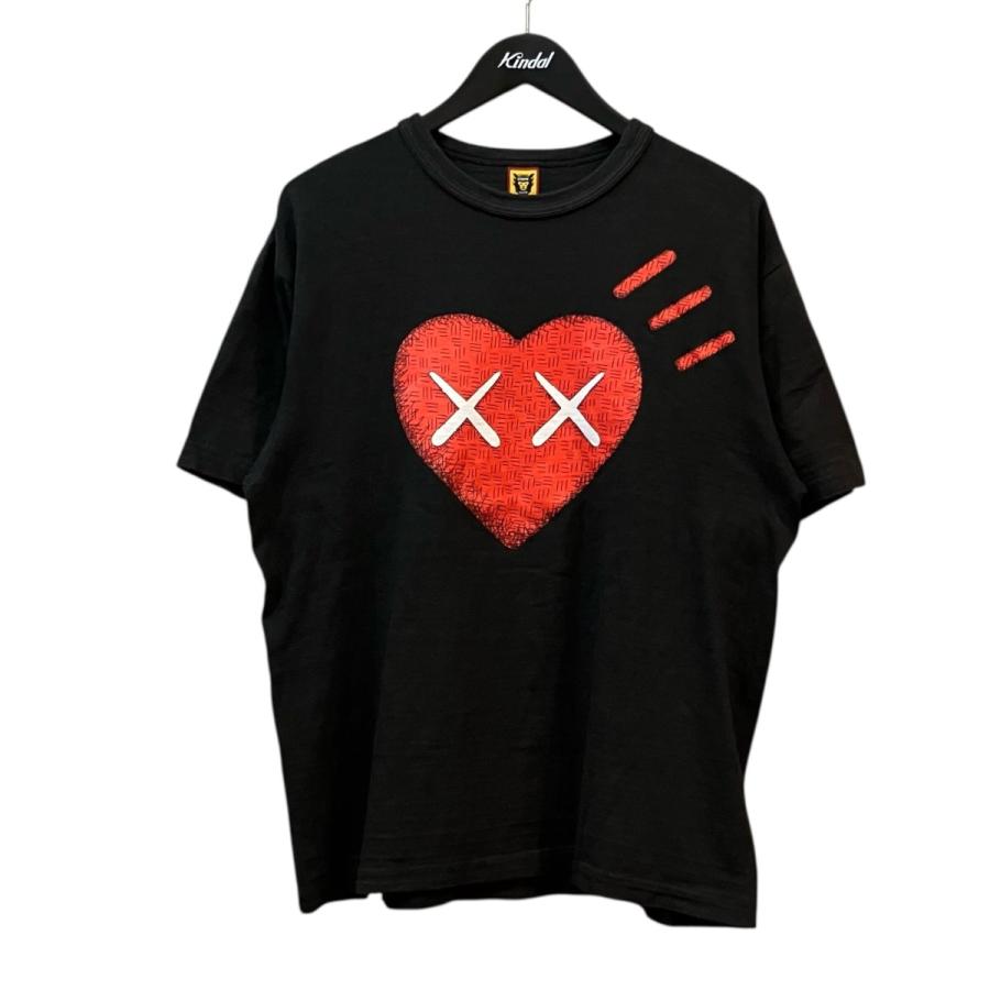 ヒューマンメイド HUMAN MADE×KAWS プリントTシャツ ブラック サイズ