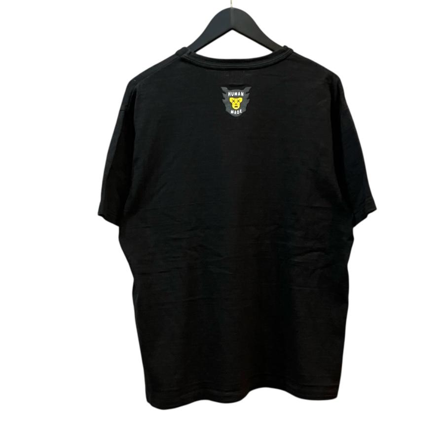 ヒューマンメイド HUMAN MADE×KAWS プリントTシャツ ブラック サイズ