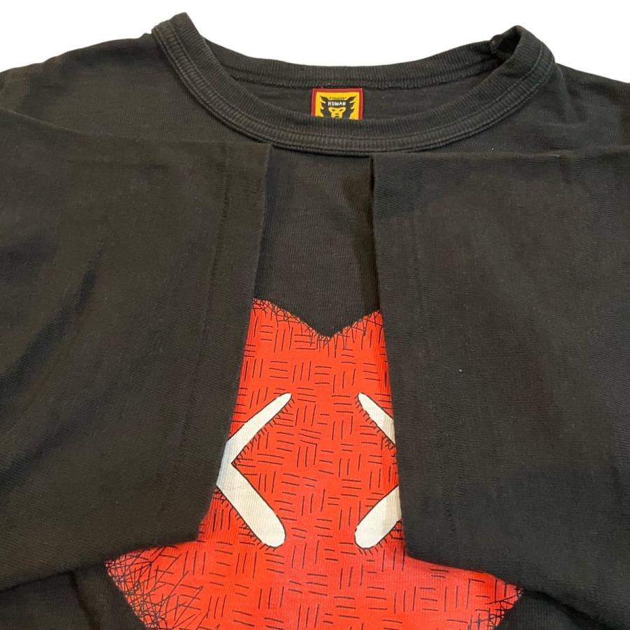 ヒューマンメイド HUMAN MADE×KAWS プリントTシャツ ブラック サイズ