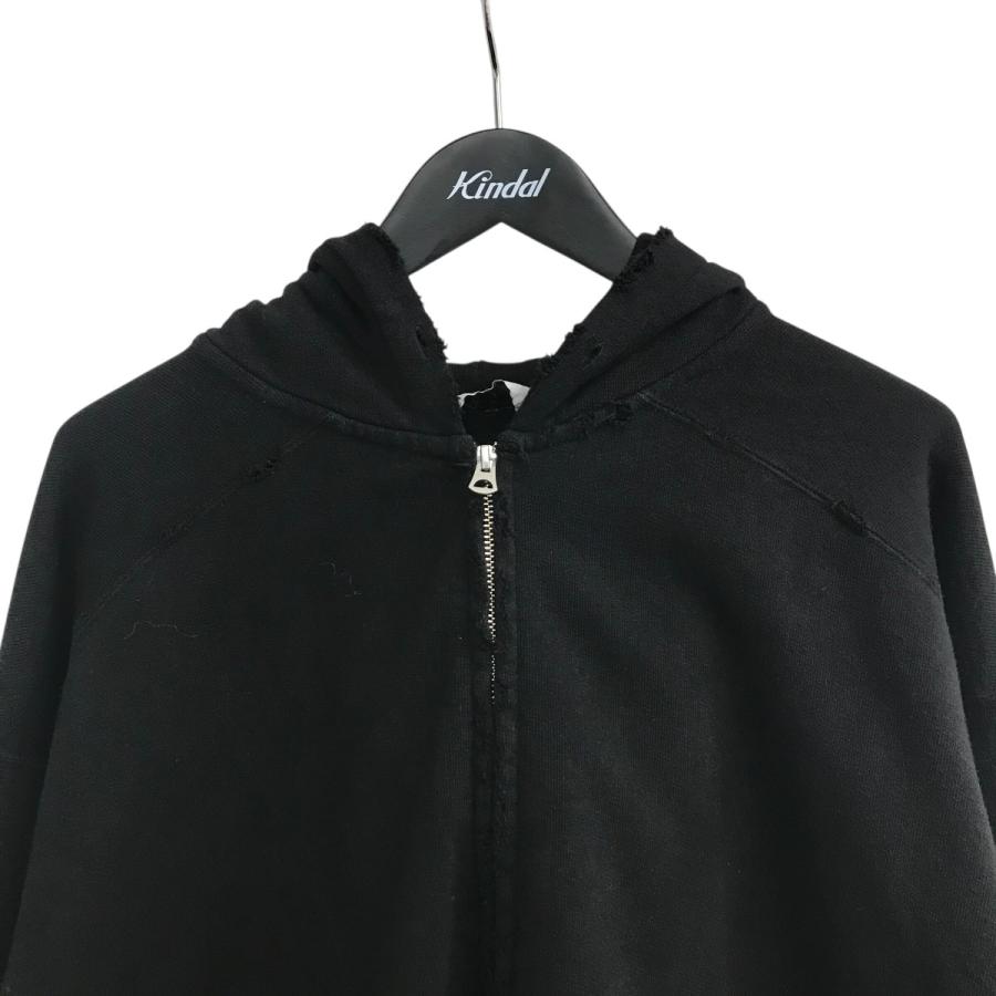 ANCELLM 24AW CRASH ZIP UP HOODIEパーカー 24aw ancellm CRASH ZIP HOODIE ヘザーグレー 2 ancellm CRASH ZIP