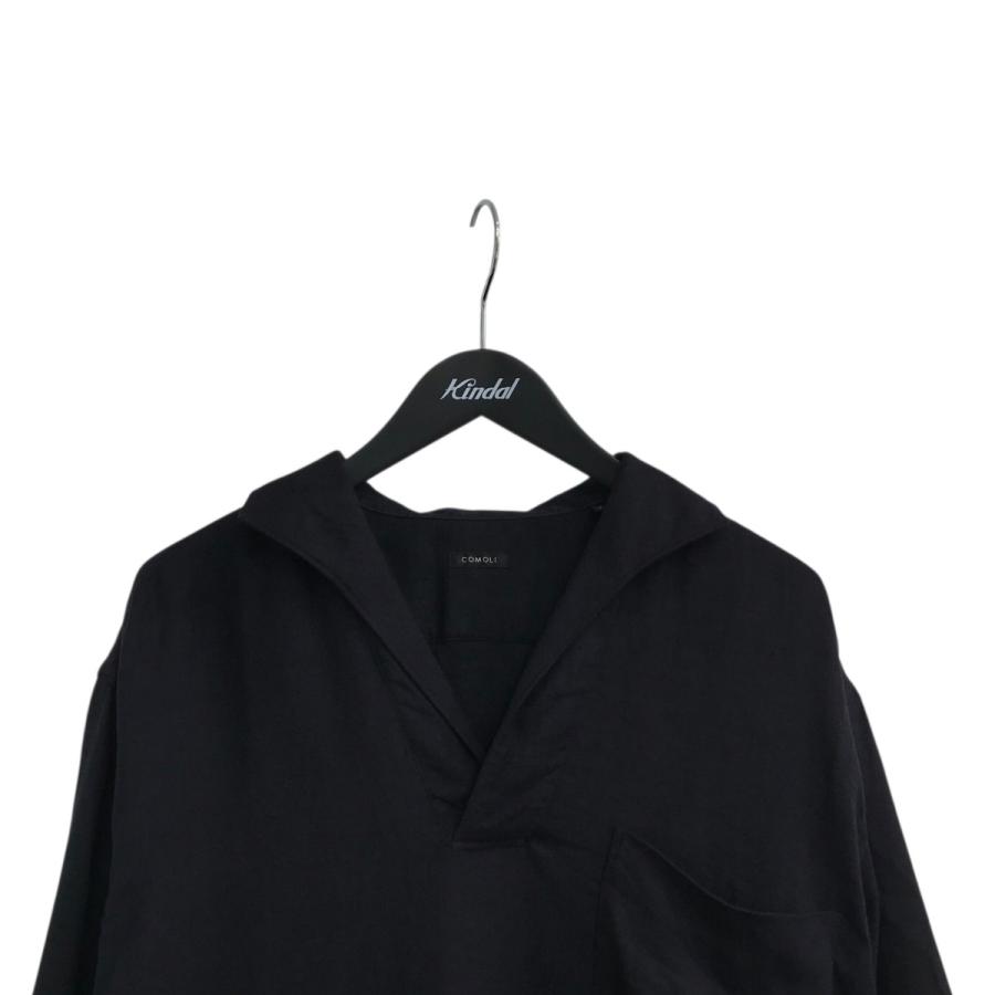 COMOLI（コモリ） リネンツイル スキッパーシャツ長袖シャツ X01 02023