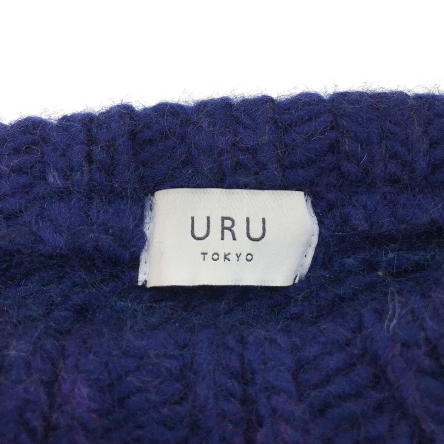 URU（ウル） 「CREW NECK KNIT」 クルーネックニット 23FUK04 ネイビー 