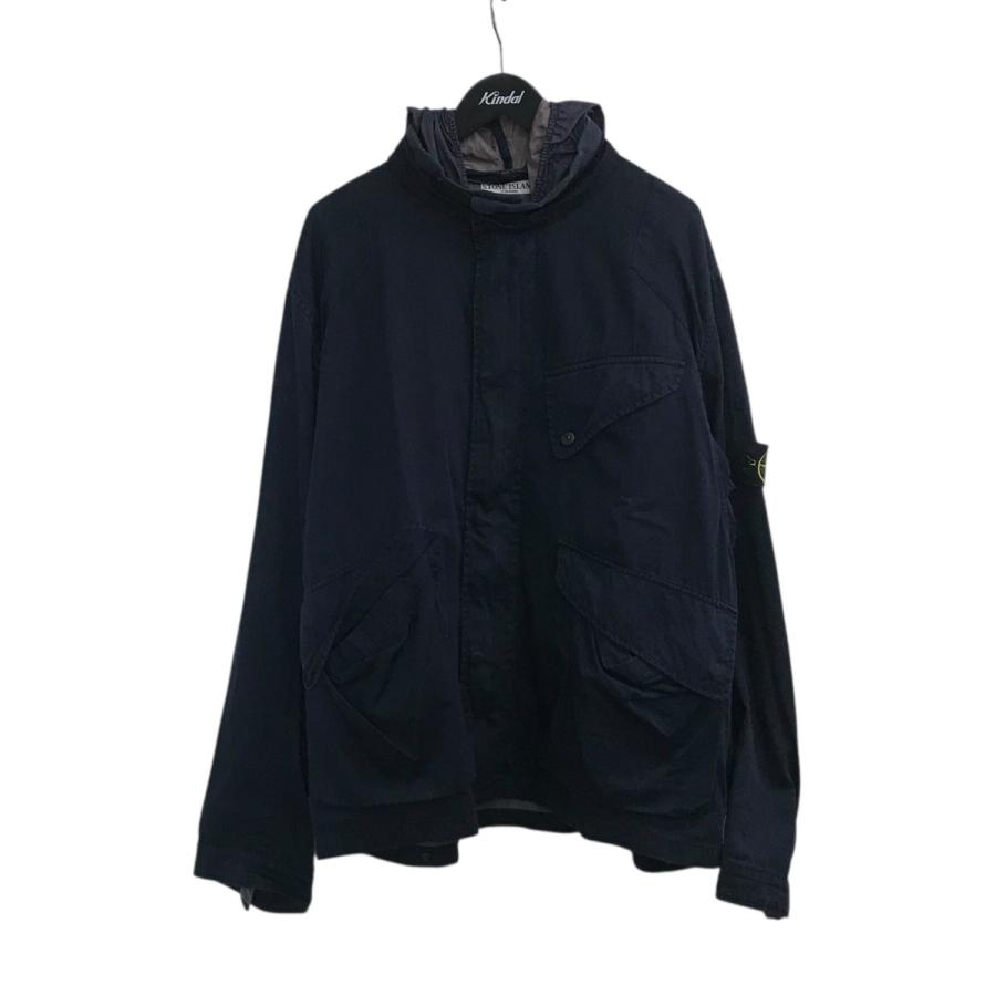 STONE  Raso Gommato M 紺　フード　ジャケット STONE ISLAND（ストーン アイランド） 【値下げ】STONE ISLAND 「RASO